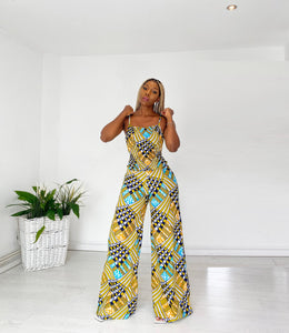 African Print Tanaka Top & Trousers Set