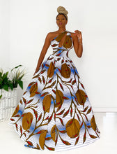 Load image into Gallery viewer, African Print Sarafina Multi Dress
