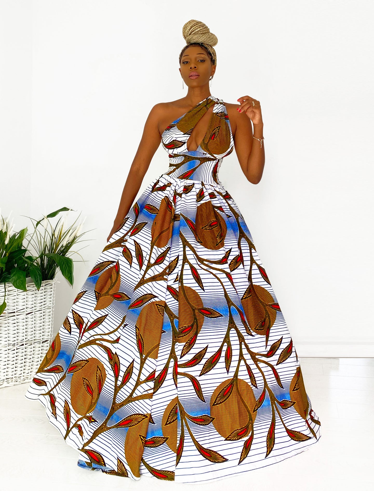 African Print Thandeka Multi Dress