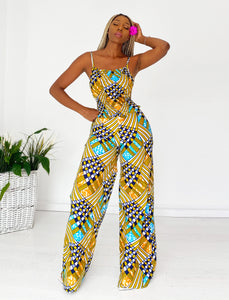 African Print Marii Top & Trousers Set