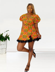 Sexy African print dress