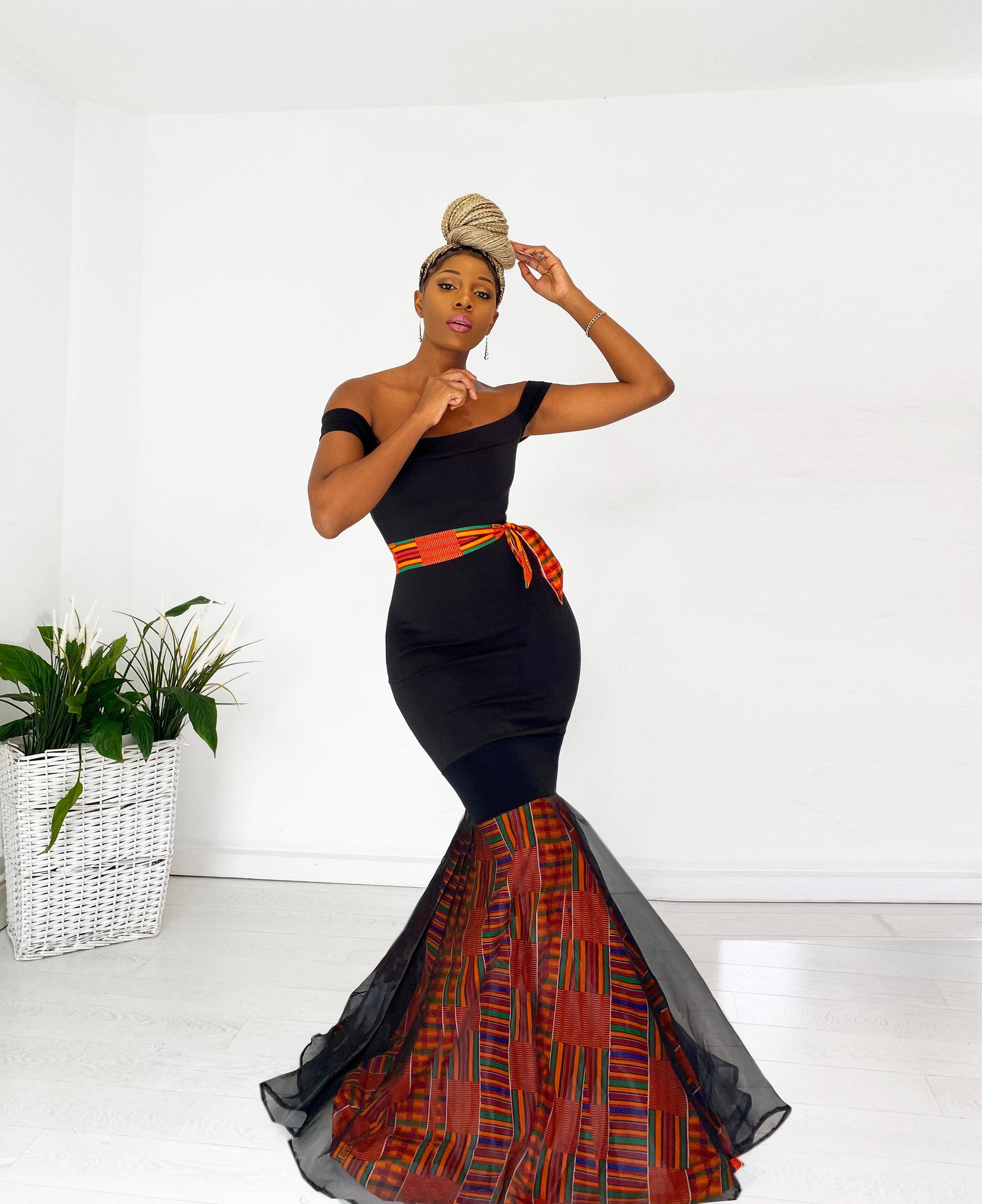 African Print Mermaid Dress Karenza Karentino-Boutique African Print Mermaid Dress Karenza Karentino-Boutique